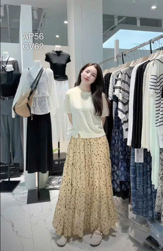 AP56 Áo phông tay cộc xẻ trước