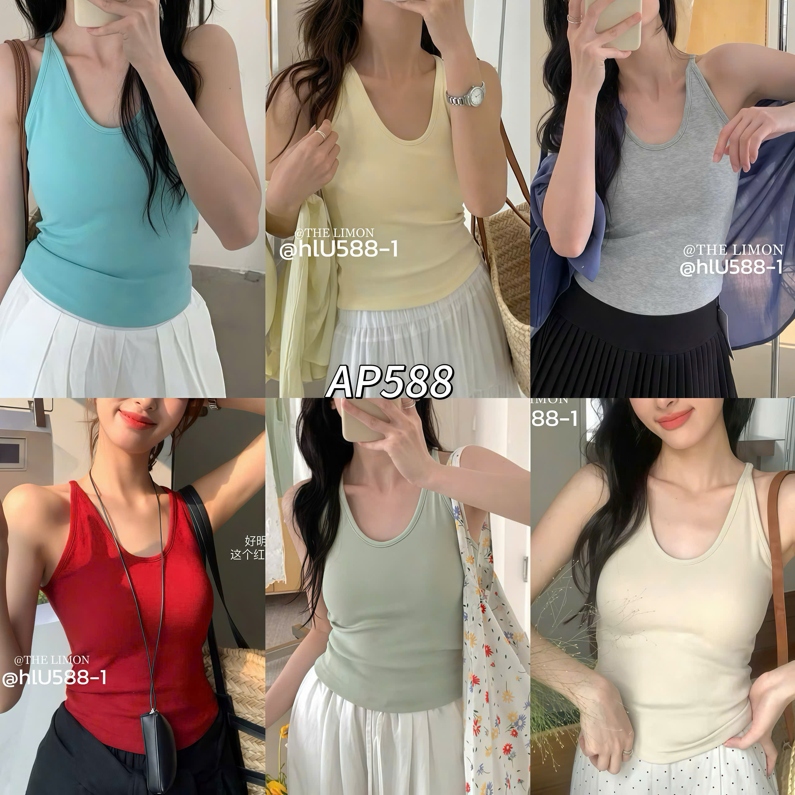 AP588 Áo 2 dây có mút ngực