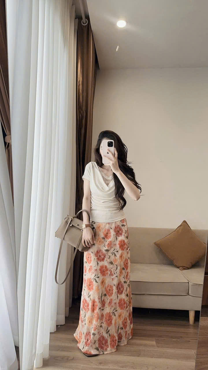 AP6283 áo thun phối ren