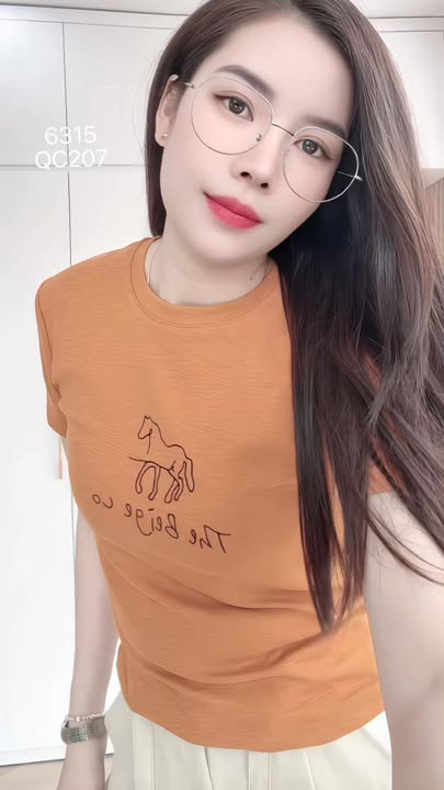 AP6315 Áo phông thêu chữ ngựa