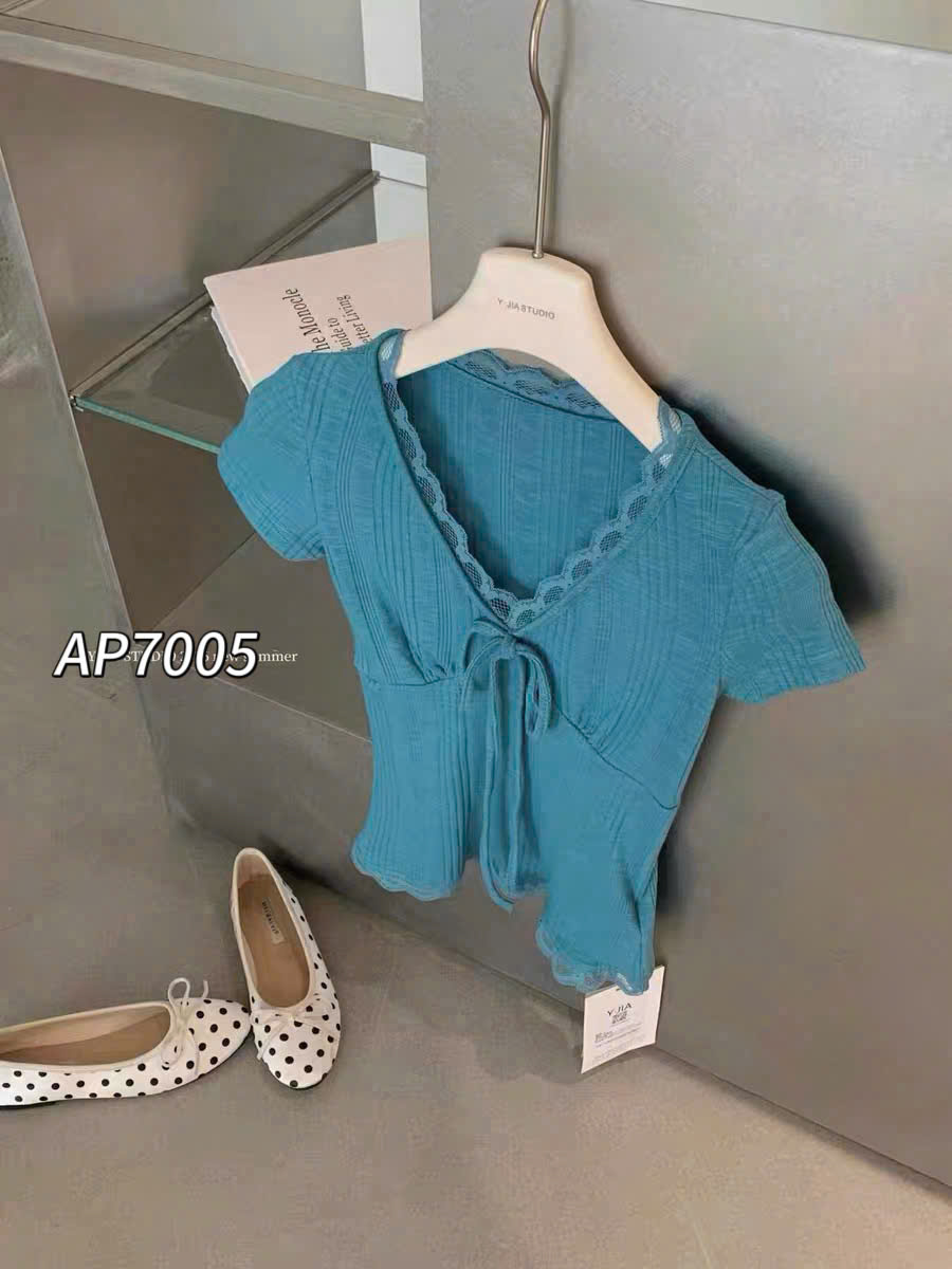 AP7005 áo cổ V dây rút