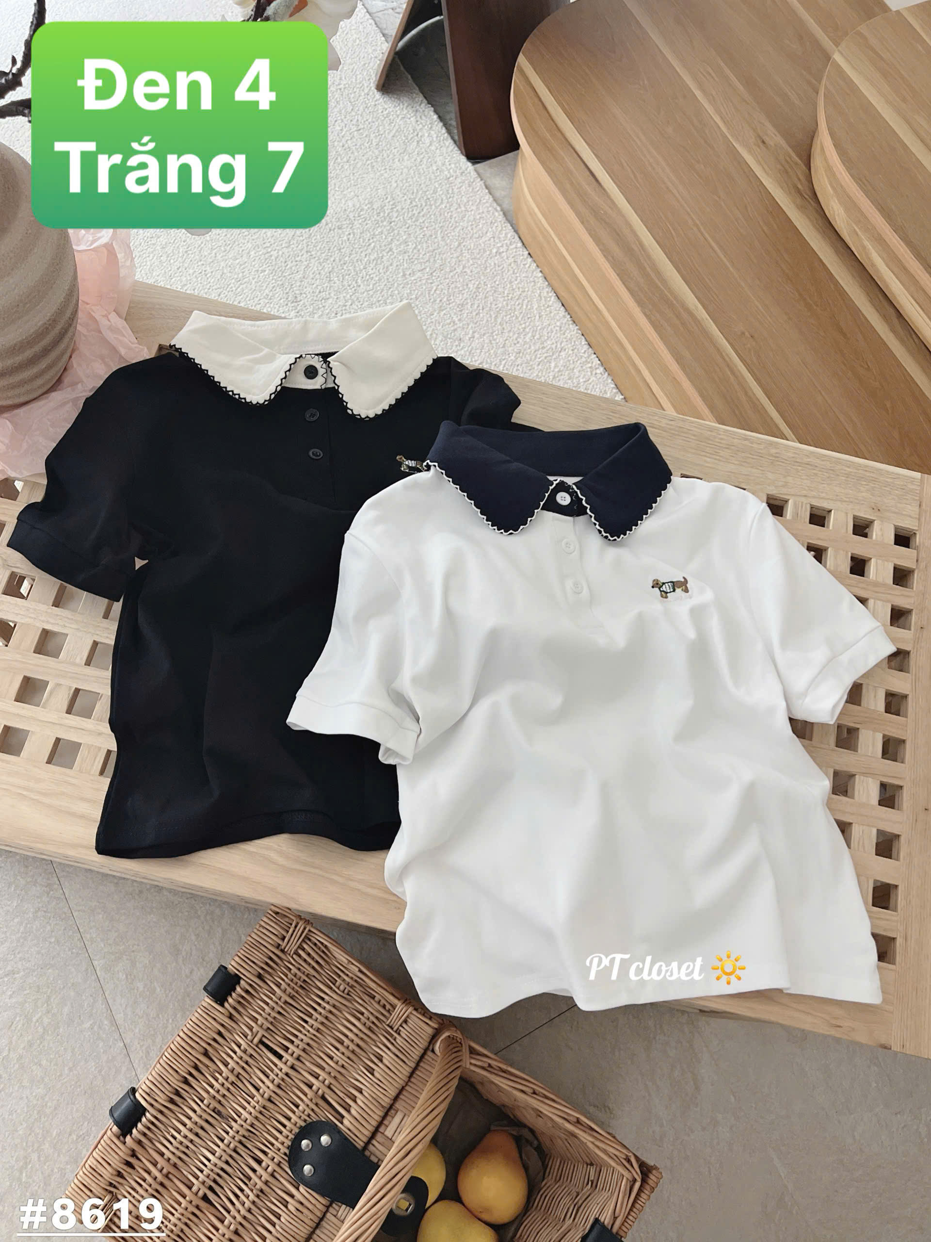 AP8619 áo polo phối cổ