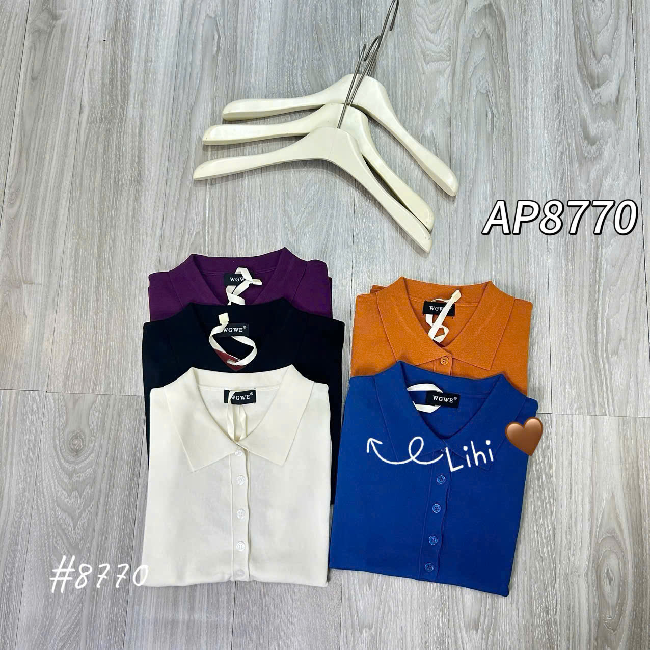 AP8770 - áo montoghi polo nhiều cúc