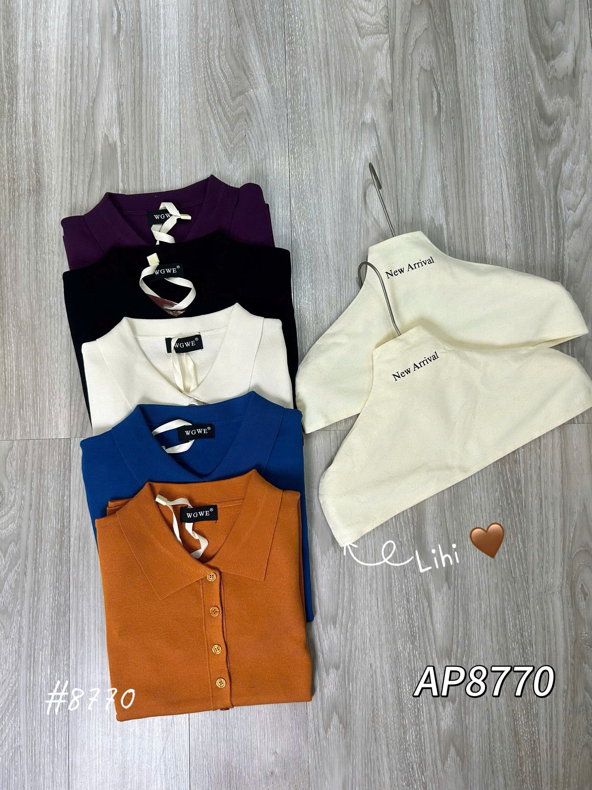 AP8770 - áo montoghi polo nhiều cúc