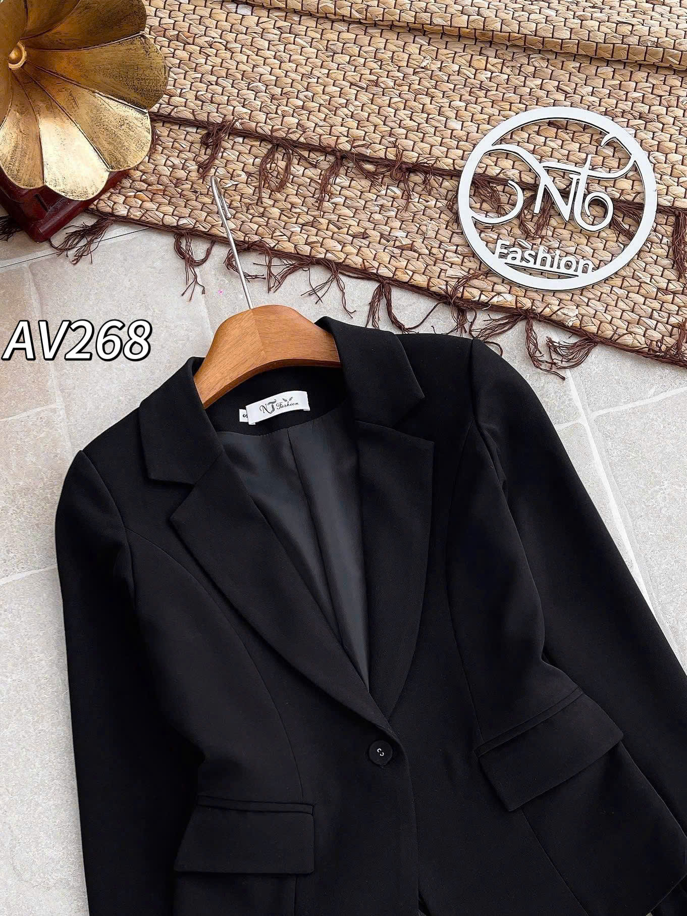 AV268 áo vest chéo mỹ 2 lớp