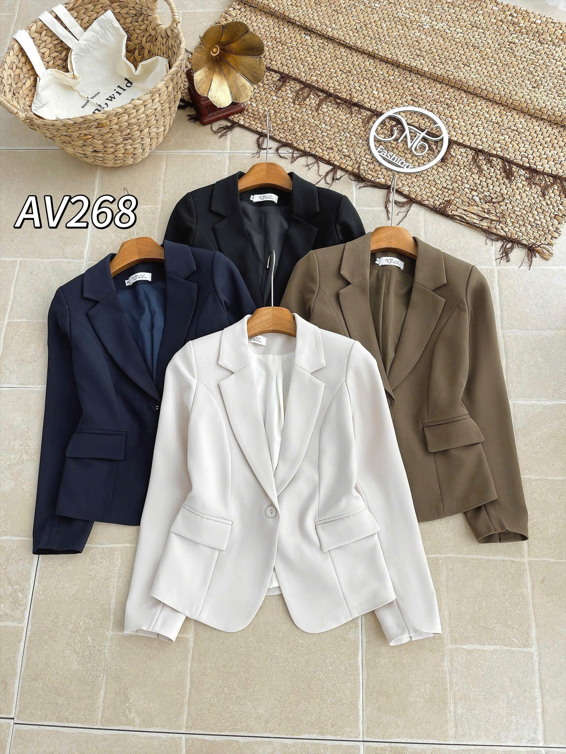 AV268 áo vest chéo mỹ 2 lớp