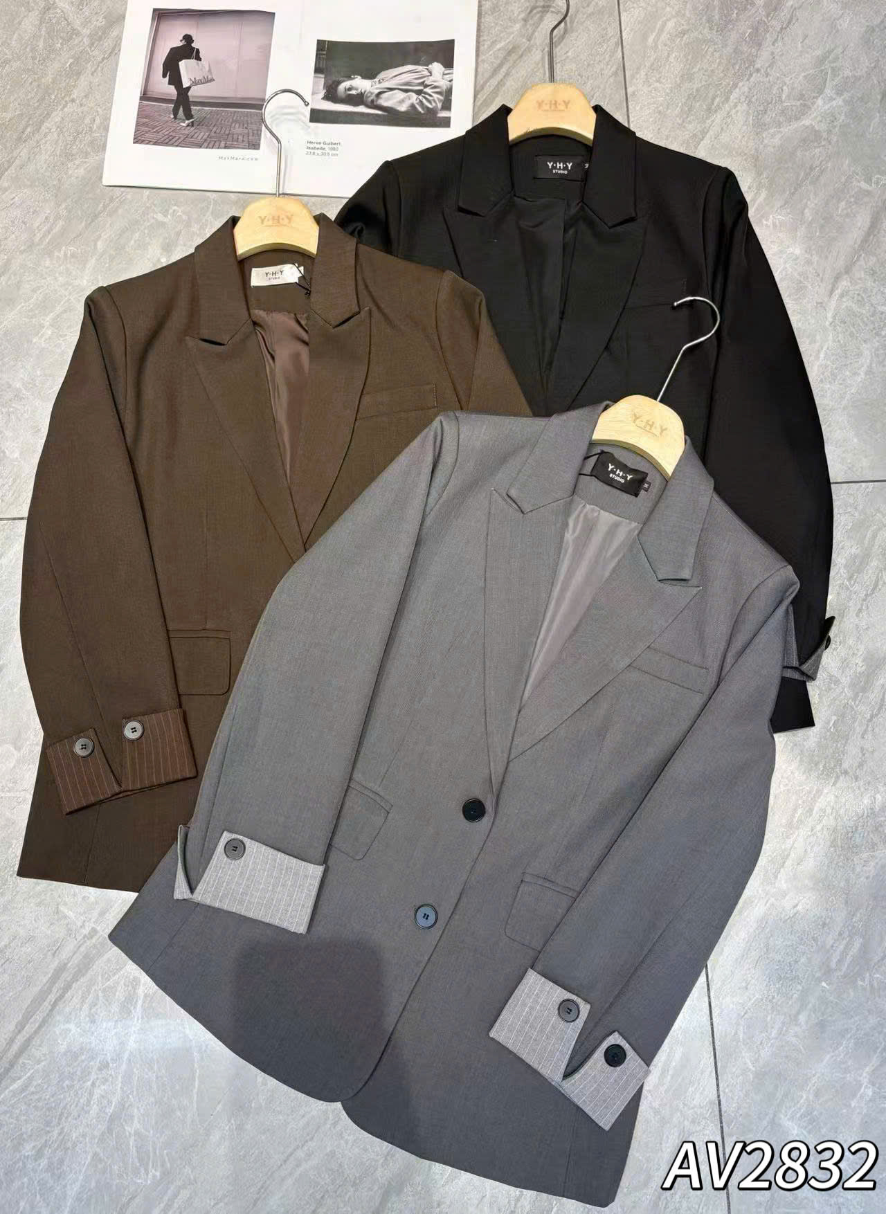 AV2832 Áo vest 2 cúc QC