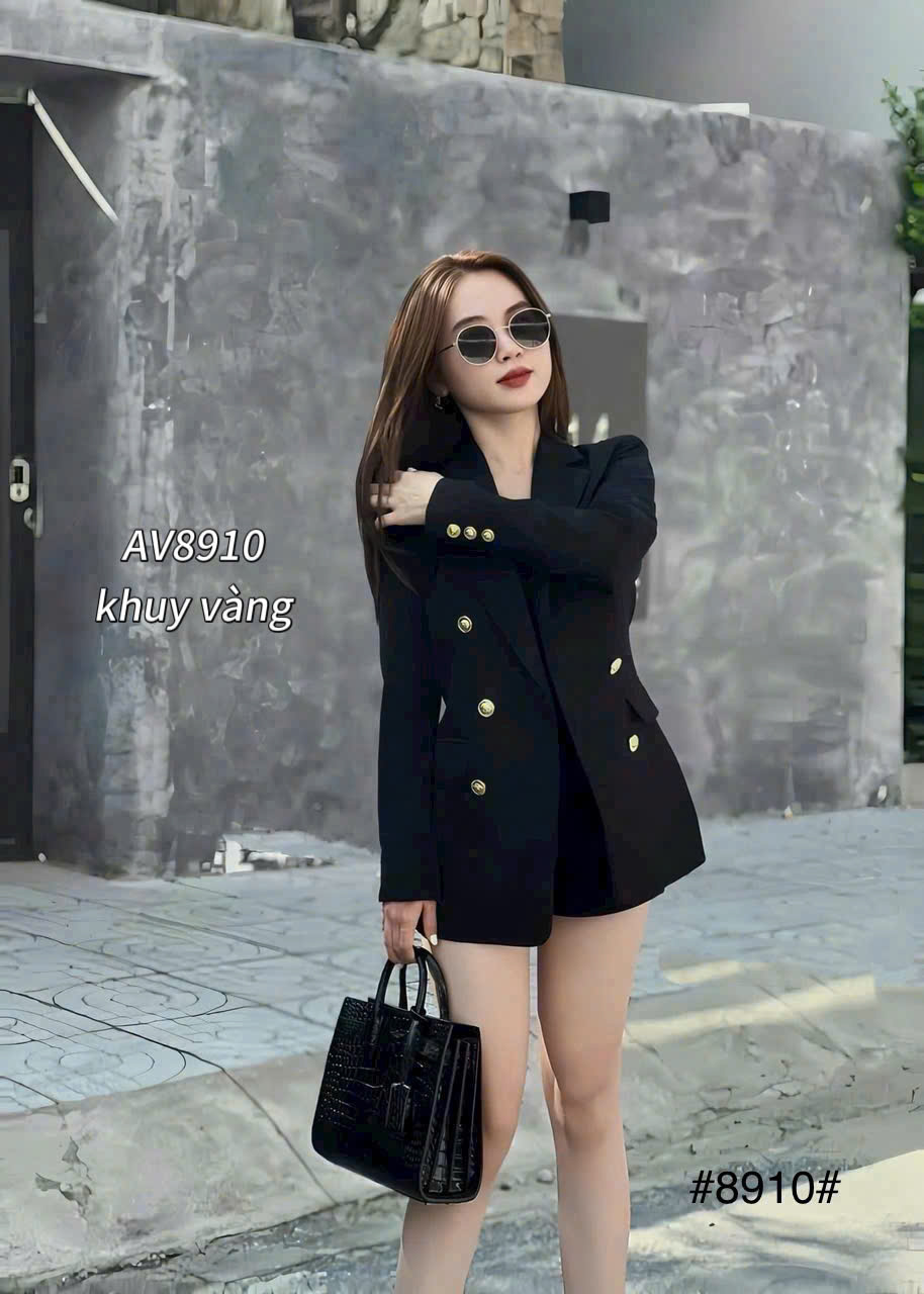 AV8910 áo vest tag YSL 2 lớp