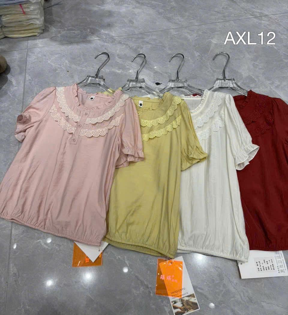 AXL12 áo bèo ren 2 tầng