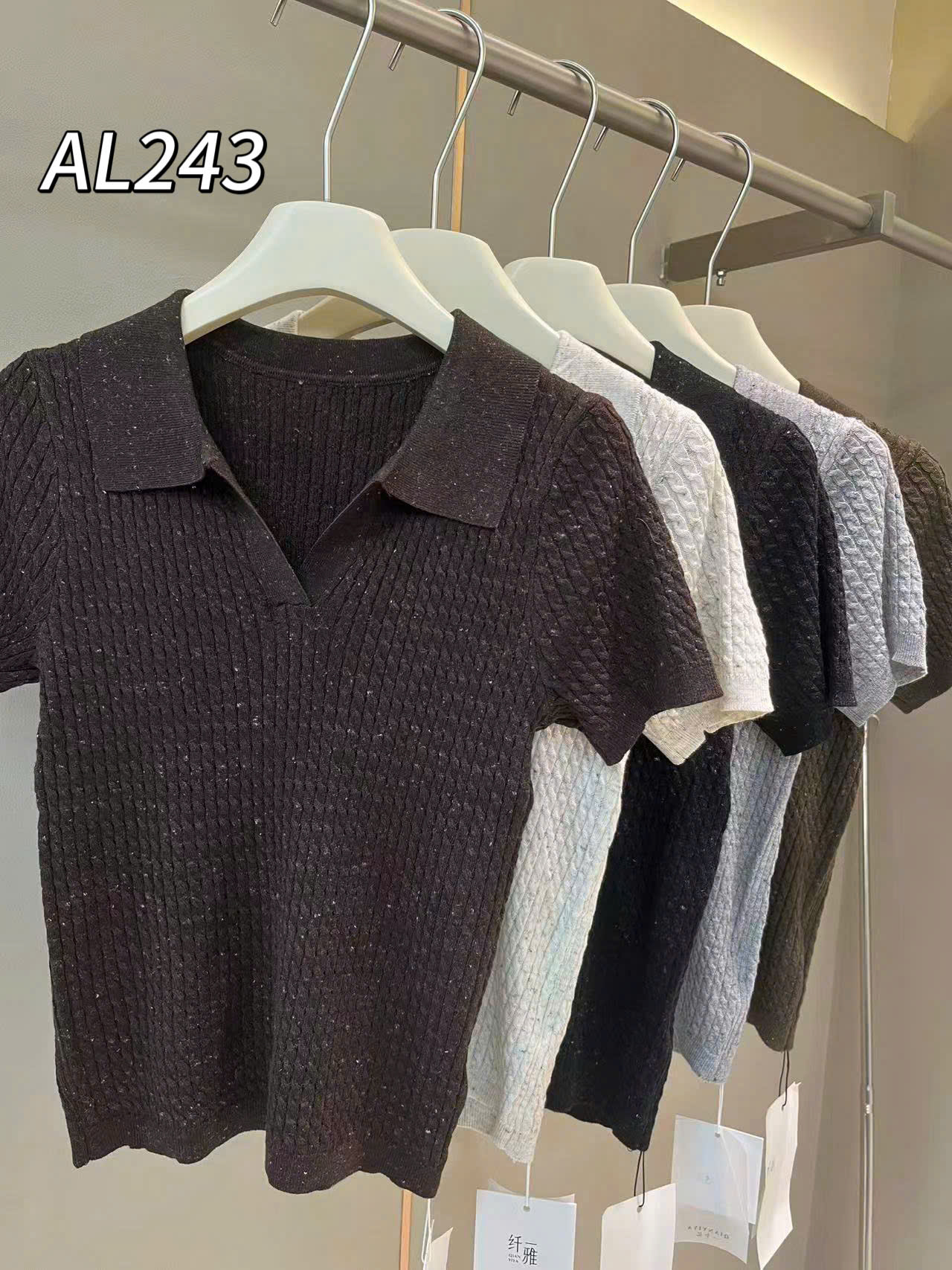 AL243 Áo len thừng tiêu cổ Đức