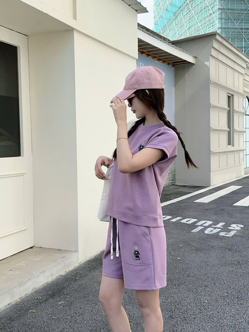 B523 Set cộc thêu gấu
