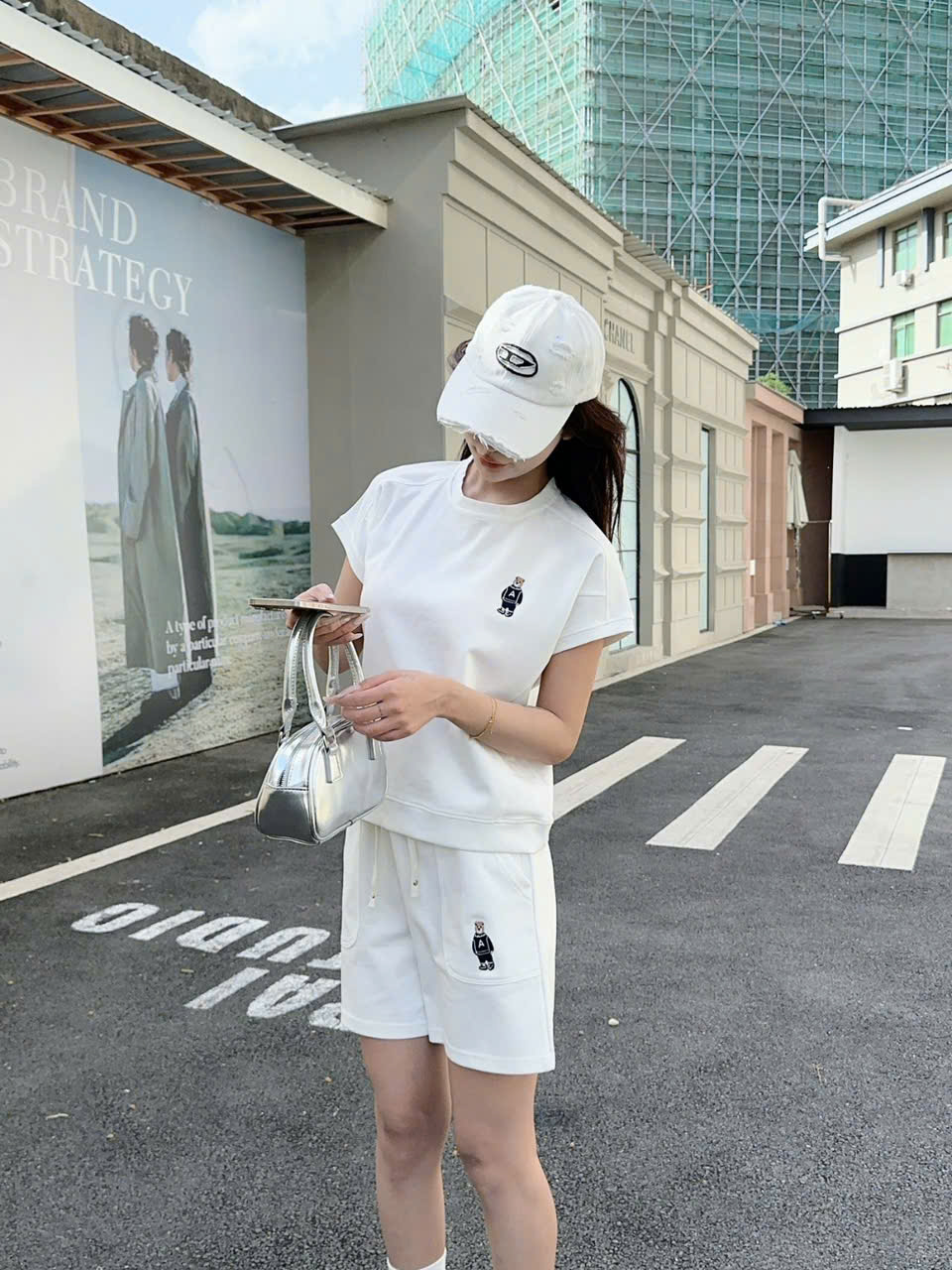 B523 Set cộc thêu gấu