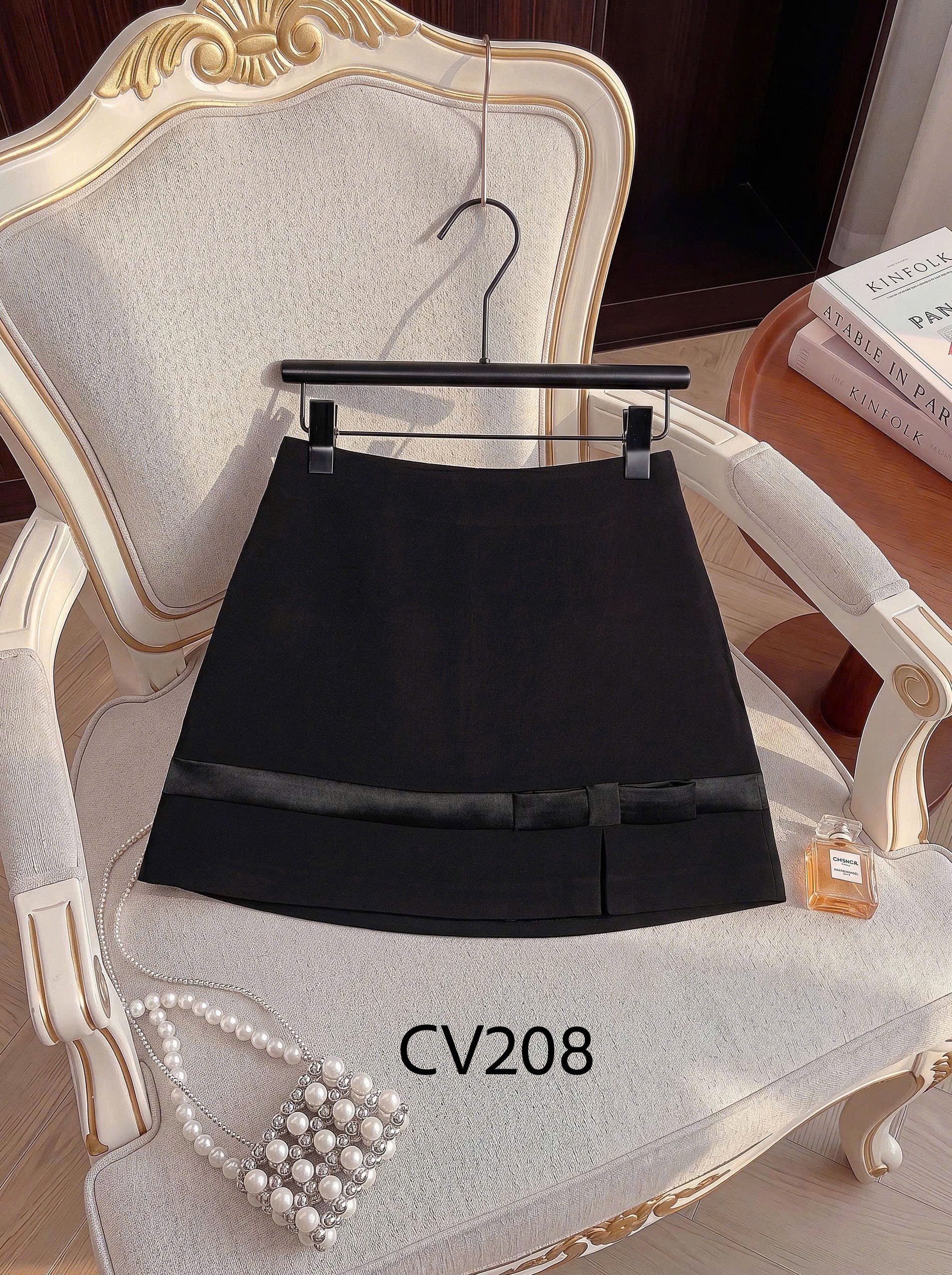 CV208 Chân váy A viền nơ
