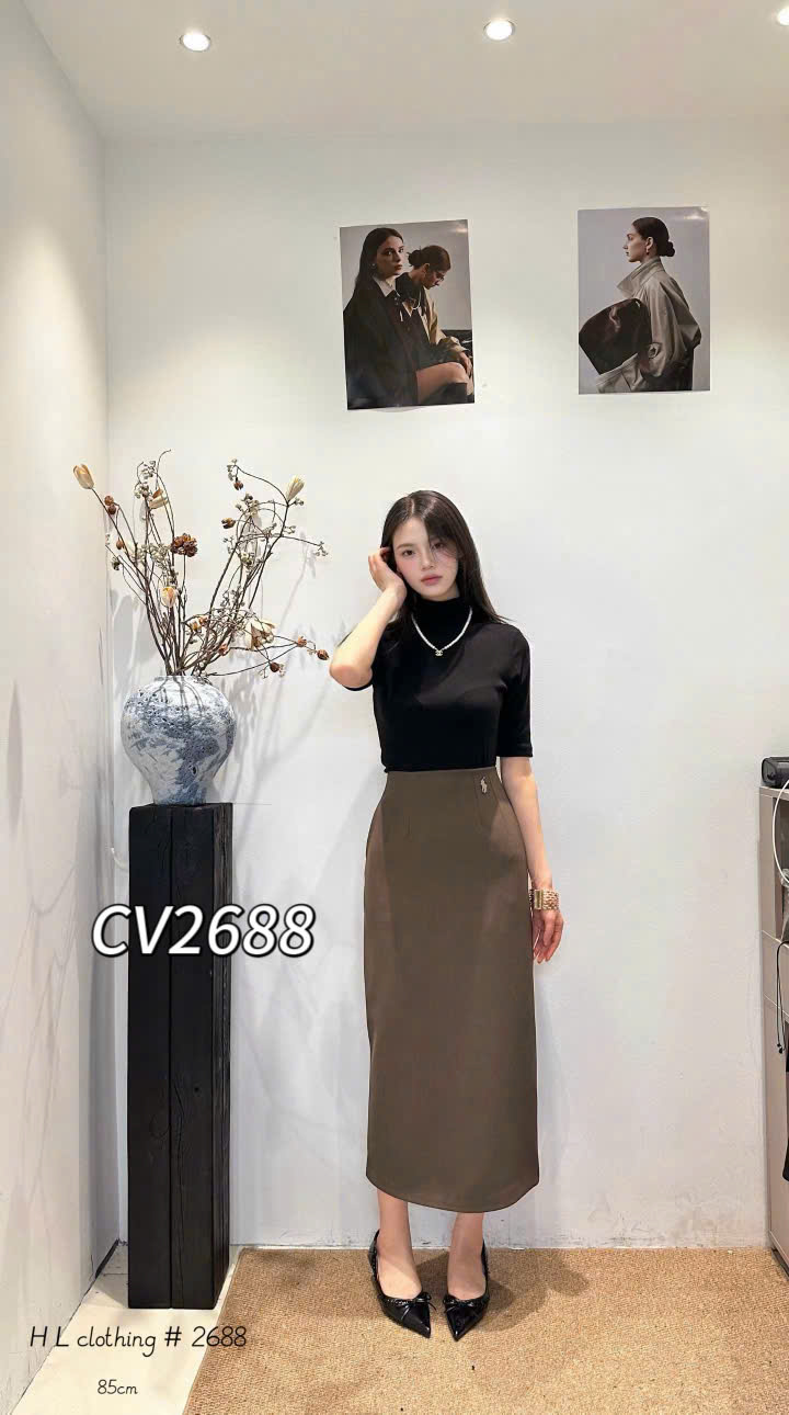 CV2688 chân váy tag ngựa có túi