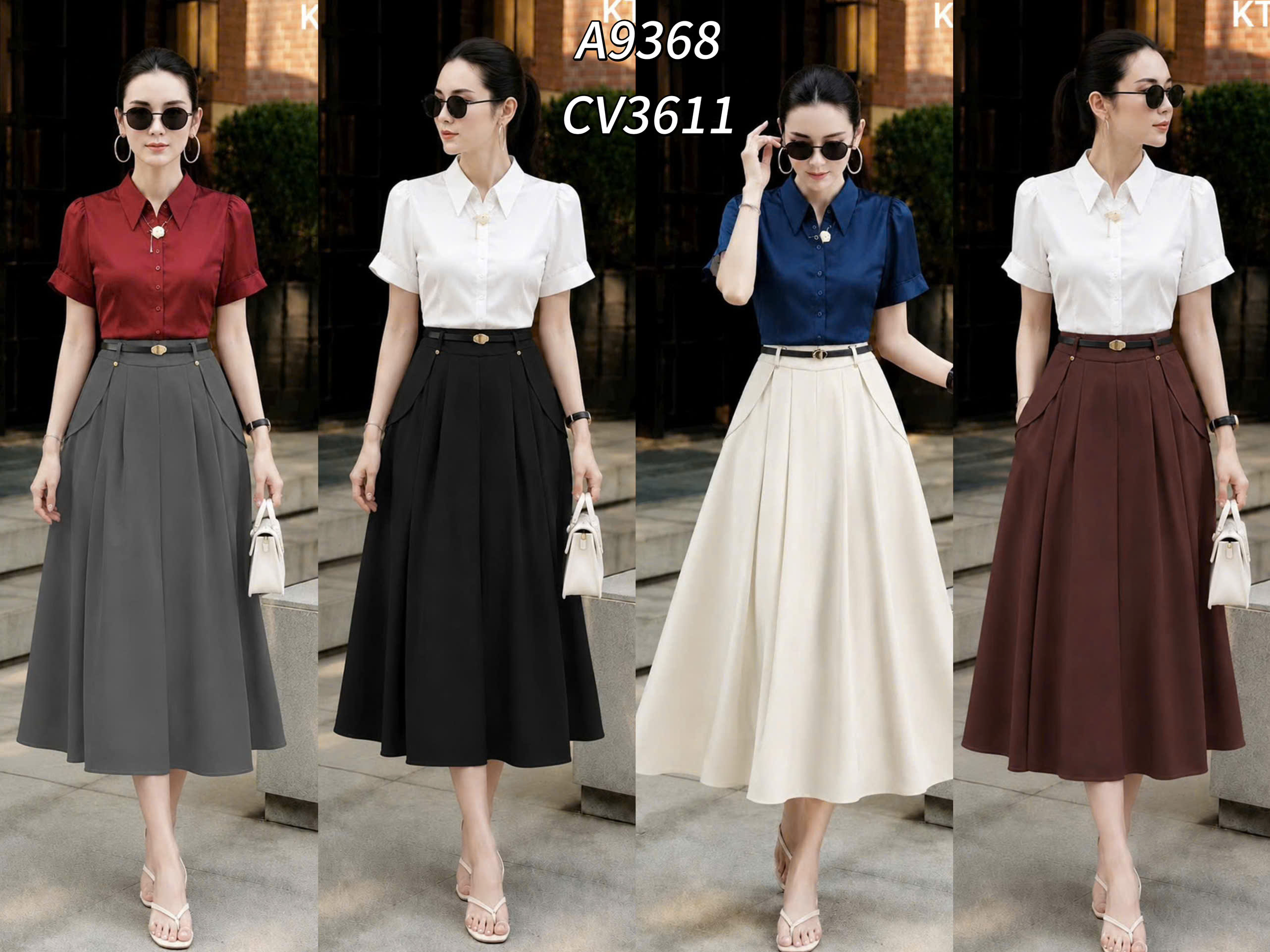 CV3166 cv QC vạt hông