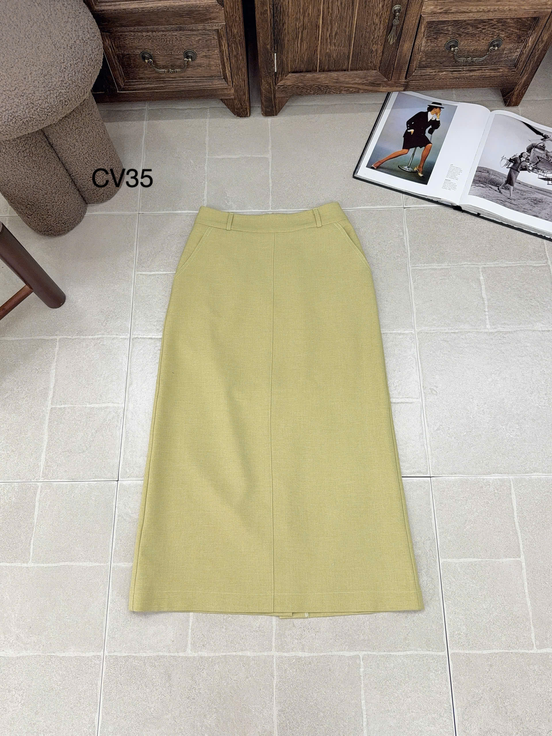 CV35 cv xuông trơn 2 túi