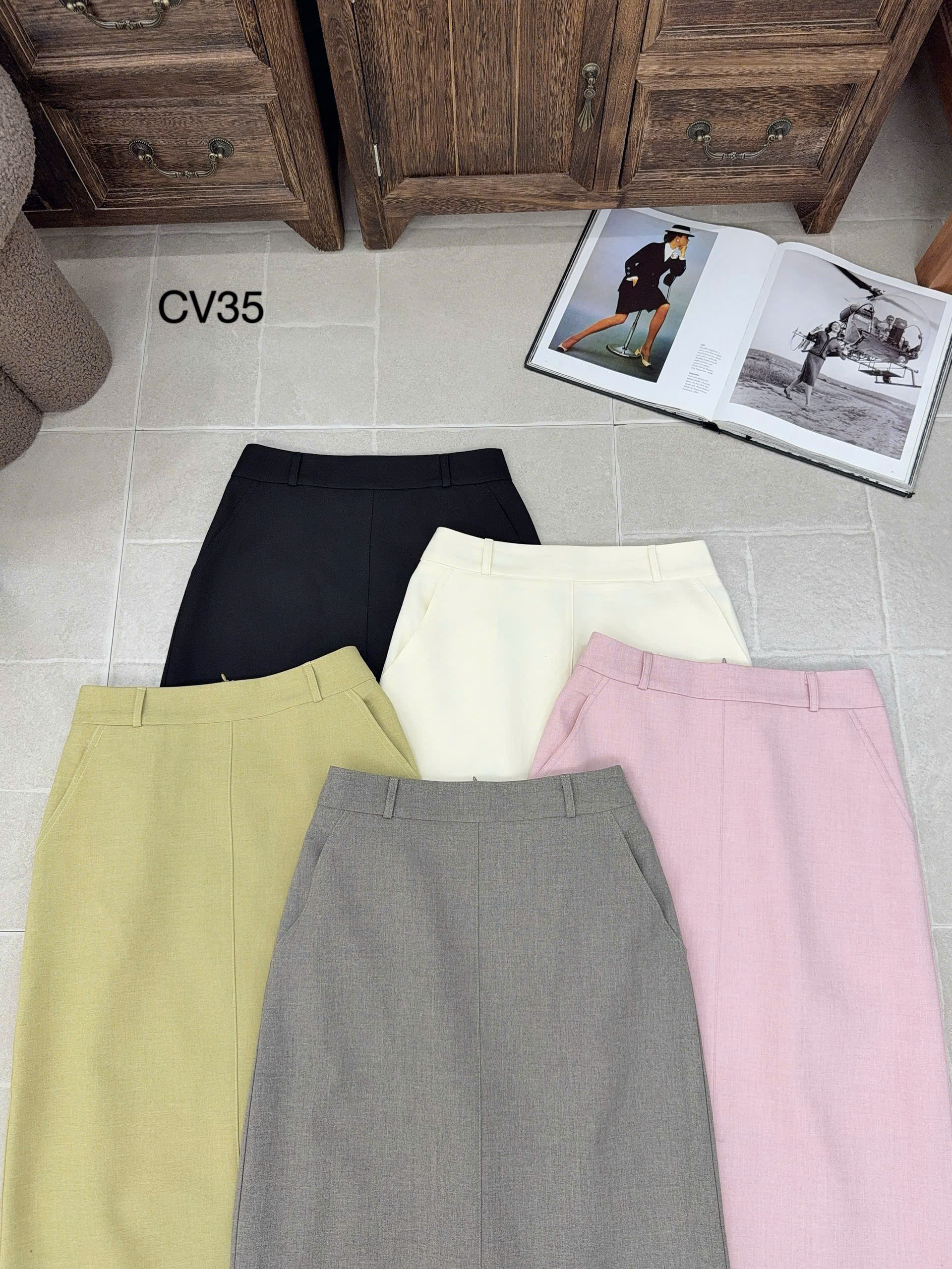 CV35 cv xuông trơn 2 túi
