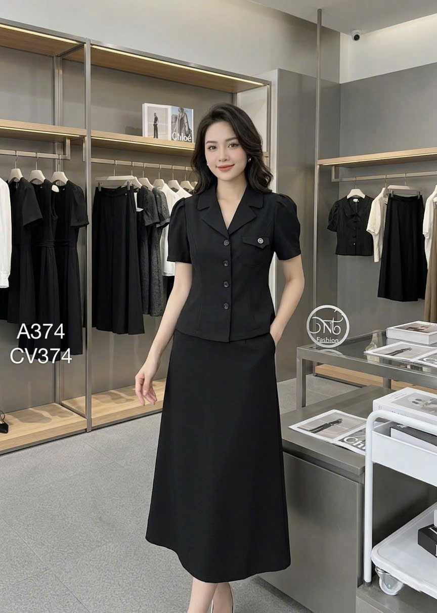 CV374 CV chữ A 2 túi