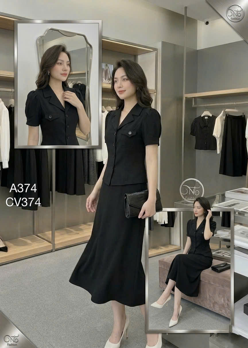 CV374 CV chữ A 2 túi