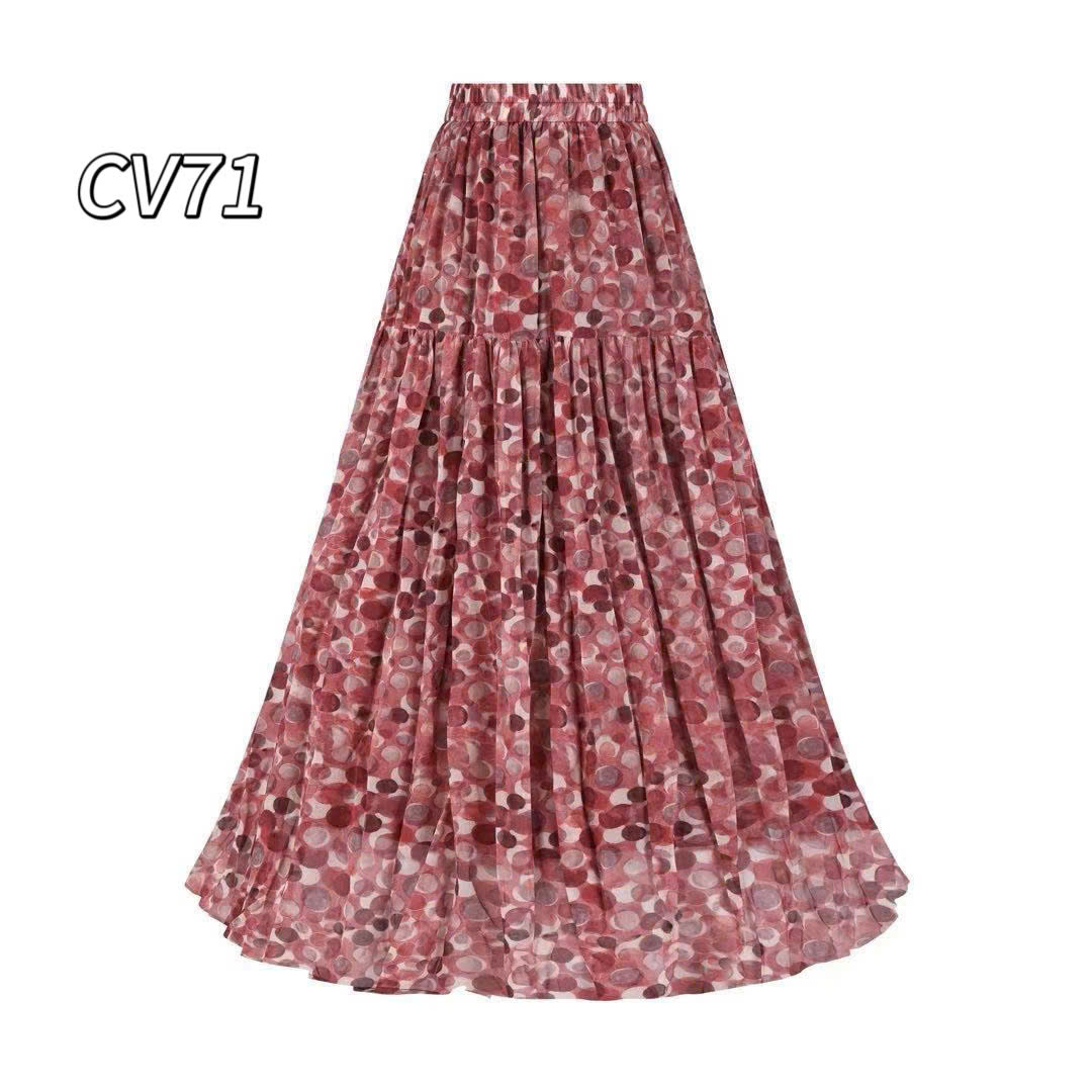 CV71 Chân váy xòe chấm bi