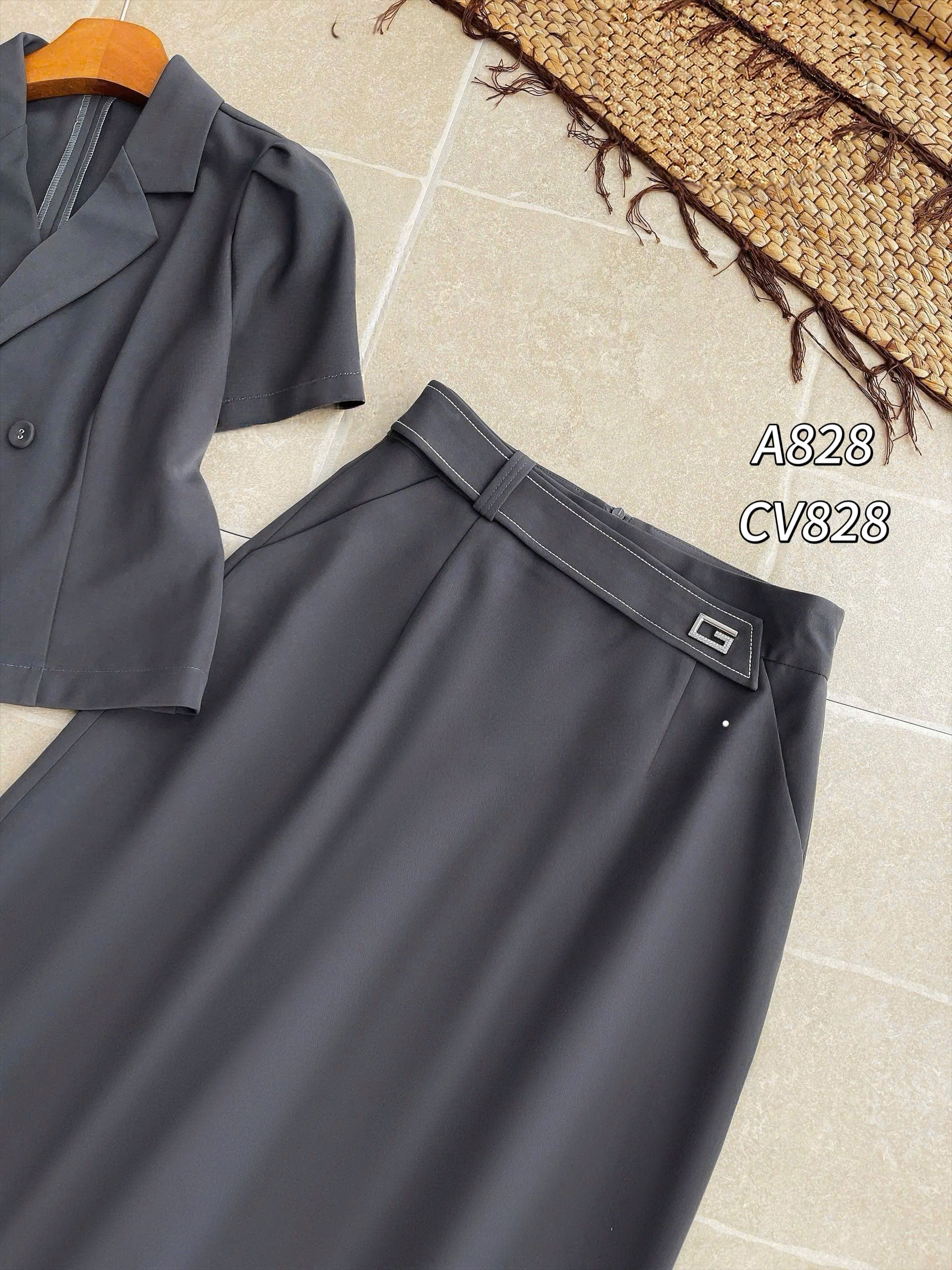 CV828 Chân váy đỉa chéo G