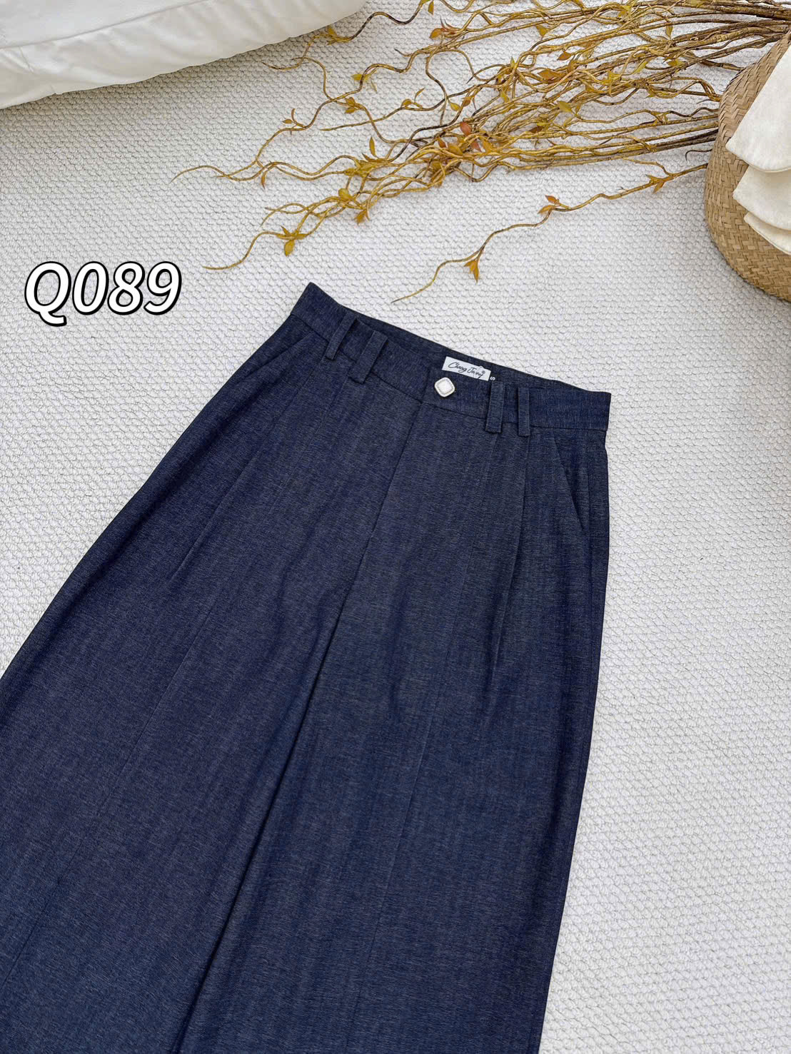 Q089 Quần xuông li đỉa đôi