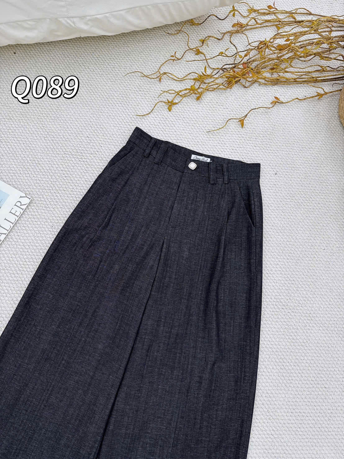 Q089 Quần xuông li đỉa đôi