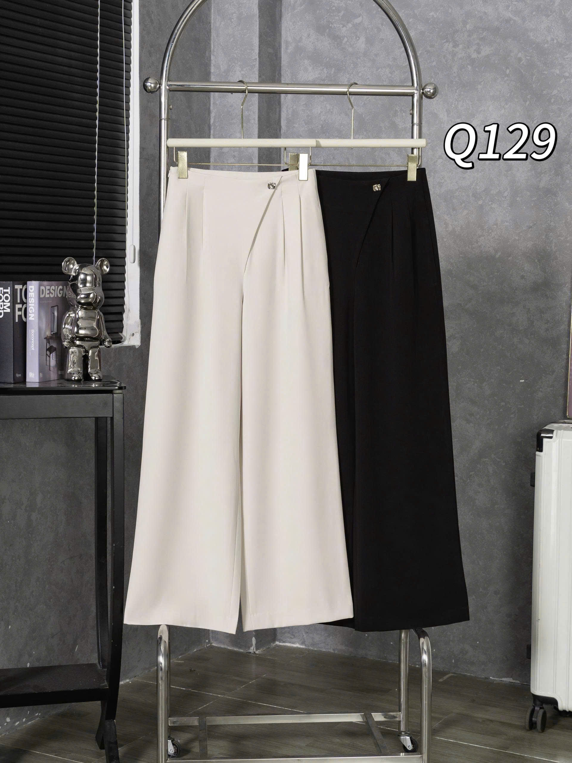 Q129 Quần xuông 1 cúc vuông