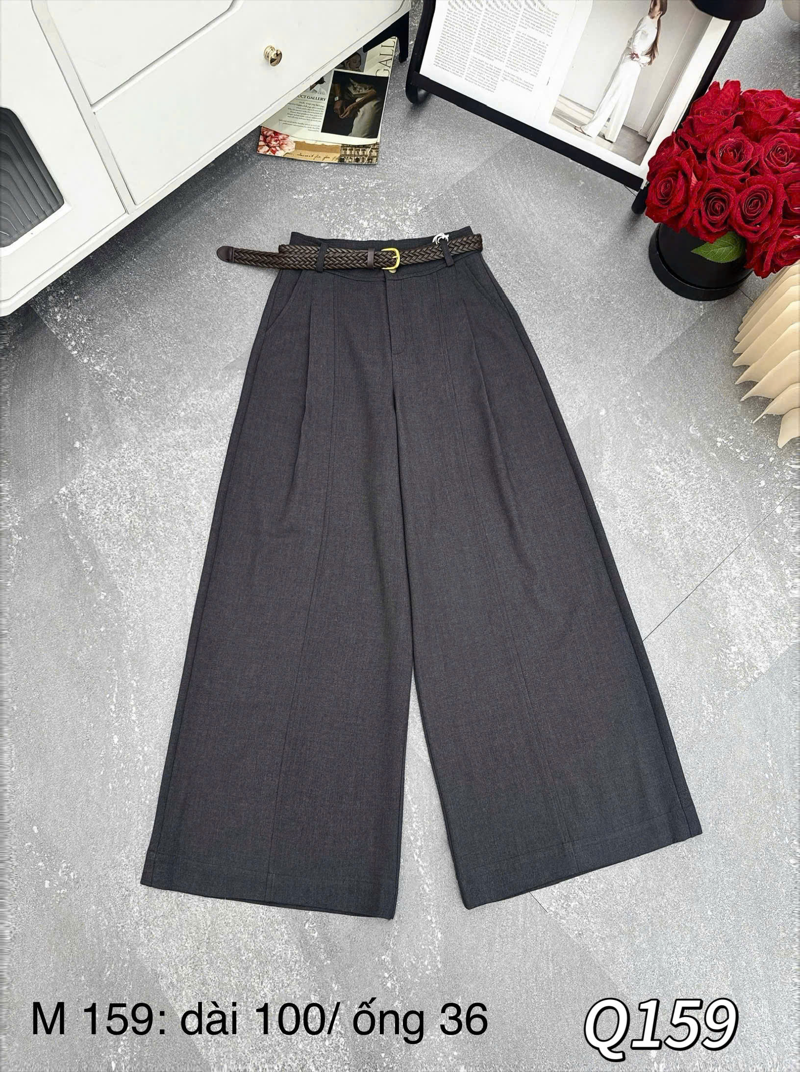 Q159 Quần QC gân giữa thân