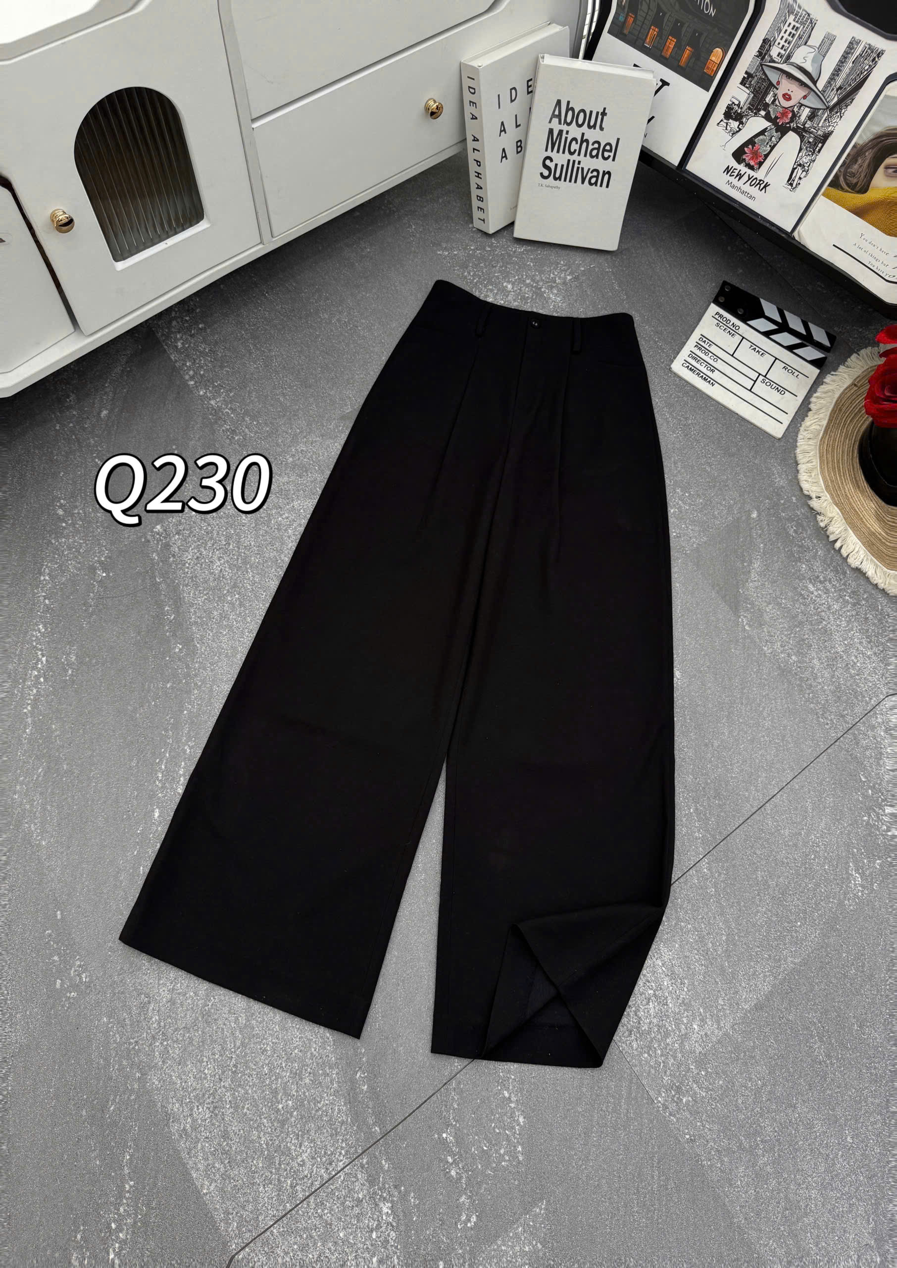 Q230 quần cạp cao khóa trước