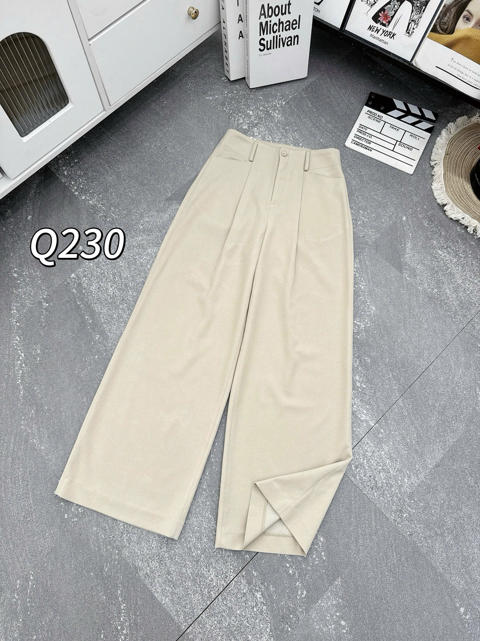 Q230 quần cạp cao khóa trước