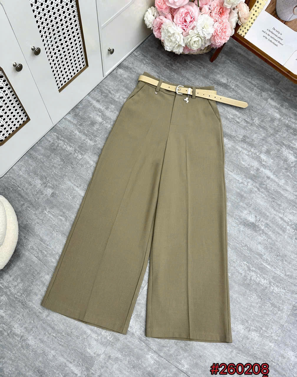 Q260208 Quần xuông đai ngựa dài 93 ống 30