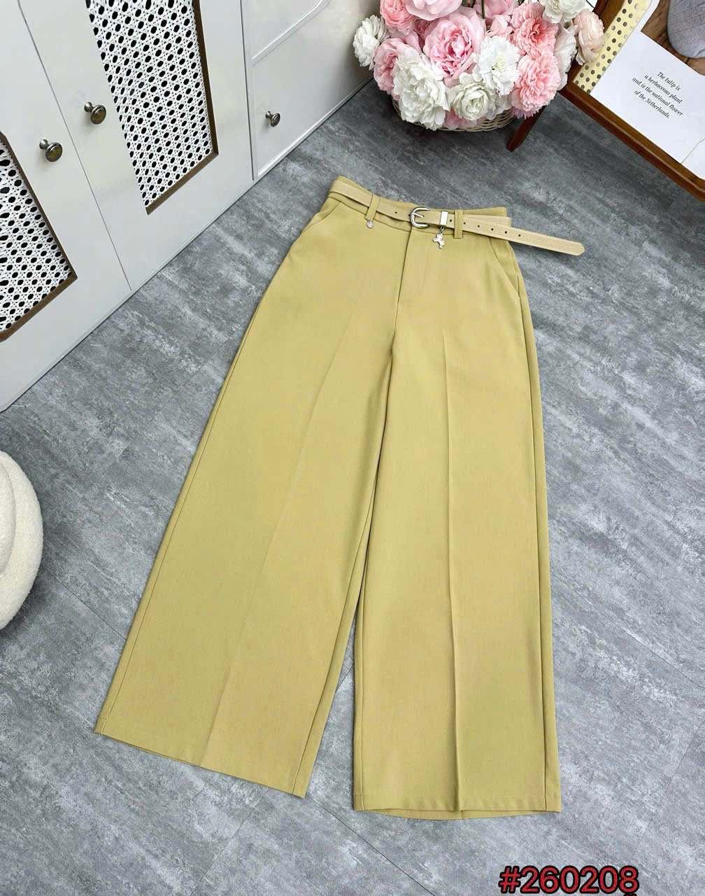 Q260208 Quần xuông đai ngựa dài 93 ống 30