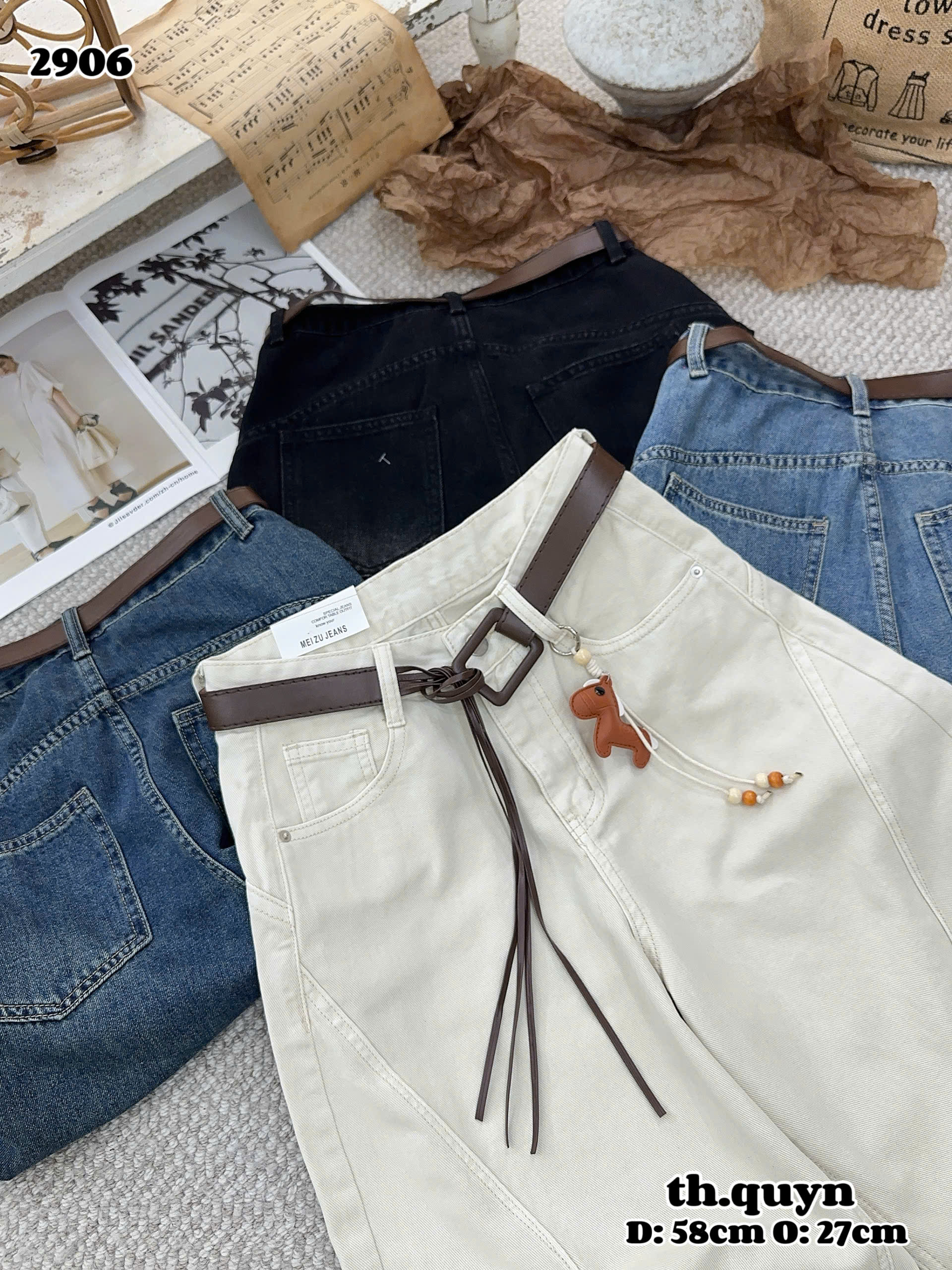 Q2906 Quần bò jean ngố