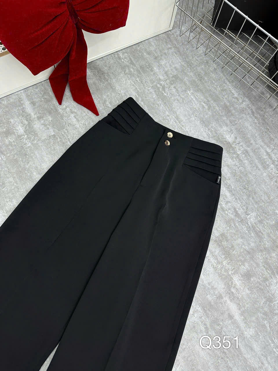 Q351 Quần xuông ly túi