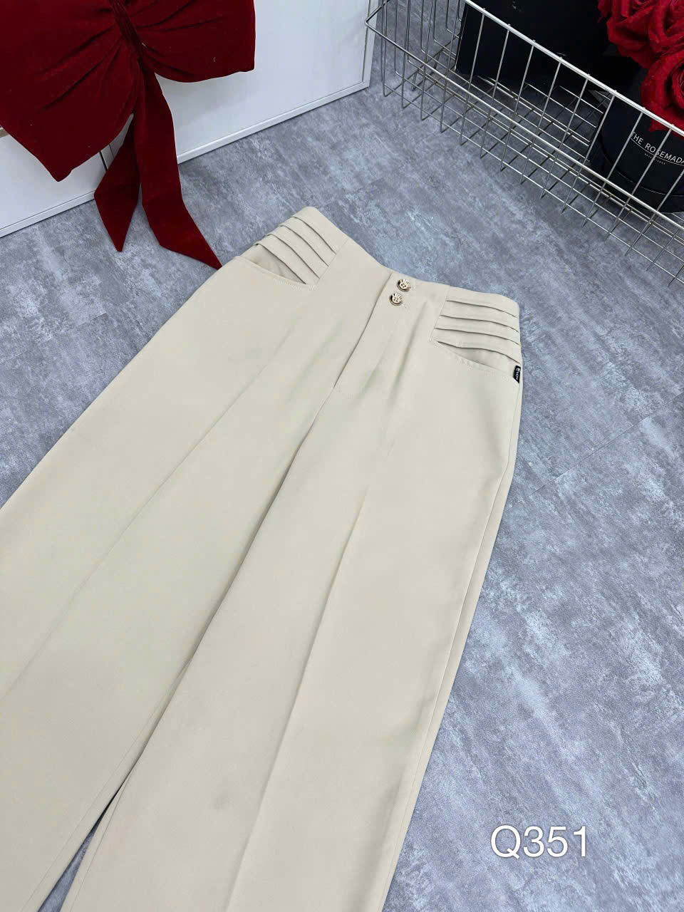 Q351 Quần xuông ly túi