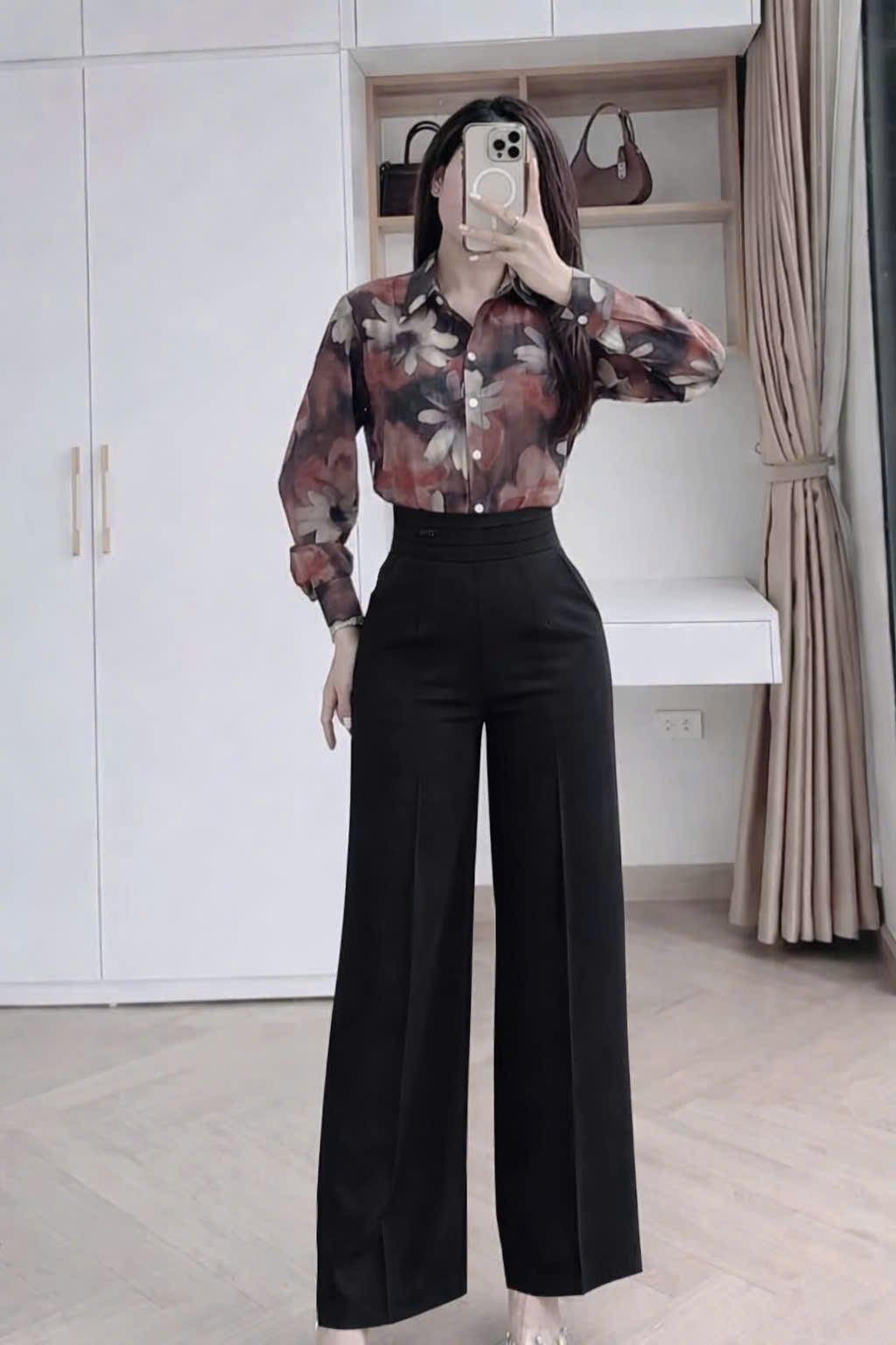 Q357 Quần xuông cạp viền