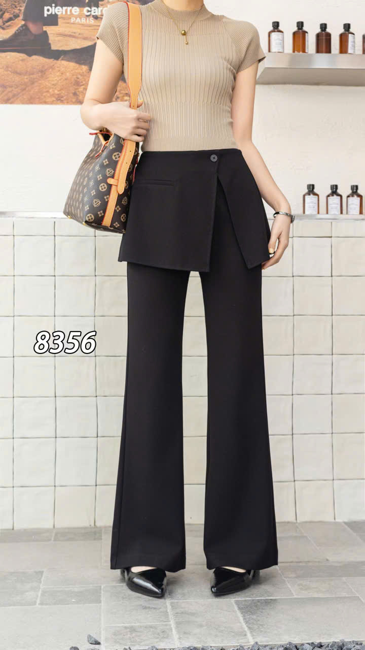 Q363 - 8356 Quần loe phối váy