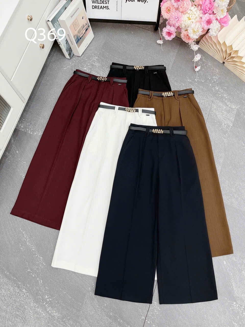 Q369 Quần xuông nấm 93cm kèm đai