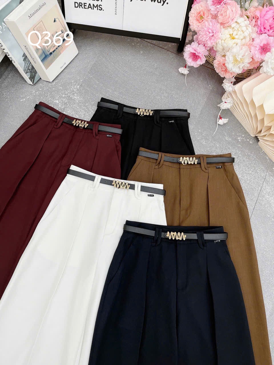 Q369 Quần xuông nấm 93cm kèm đai