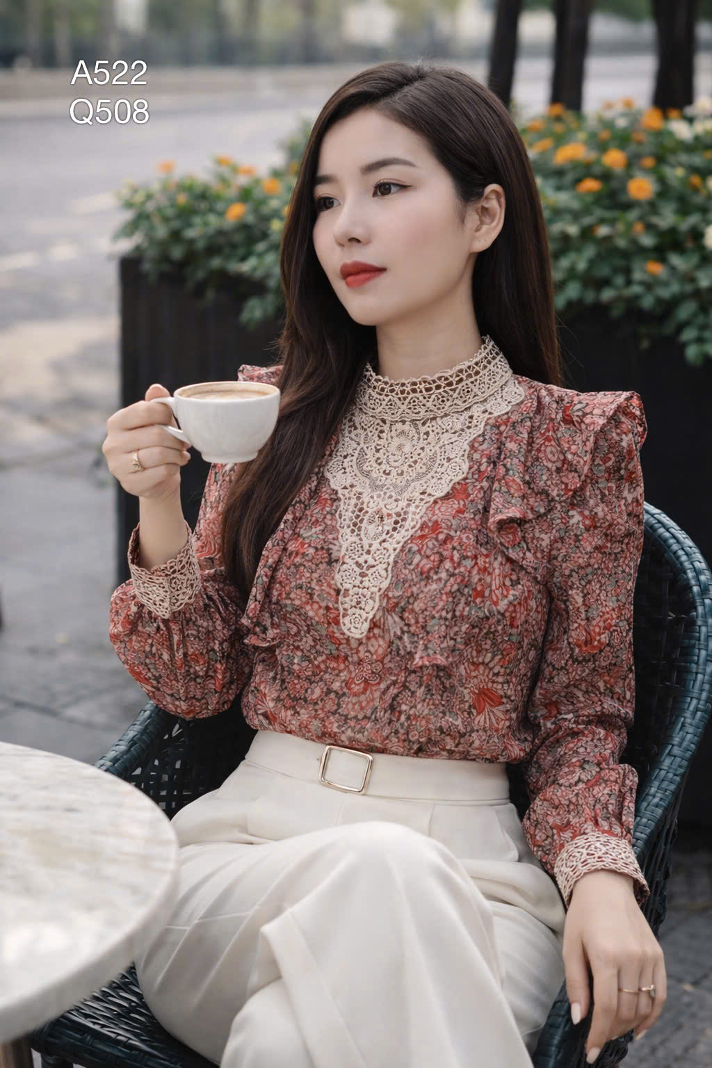 Q508 Quần xuông đai vuông