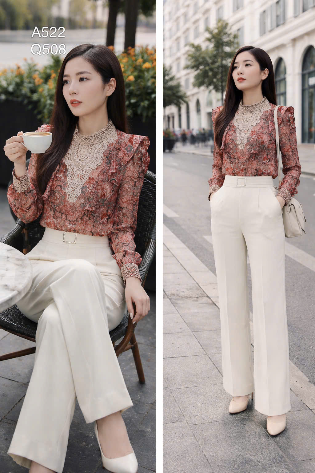 Q508 Quần xuông đai vuông
