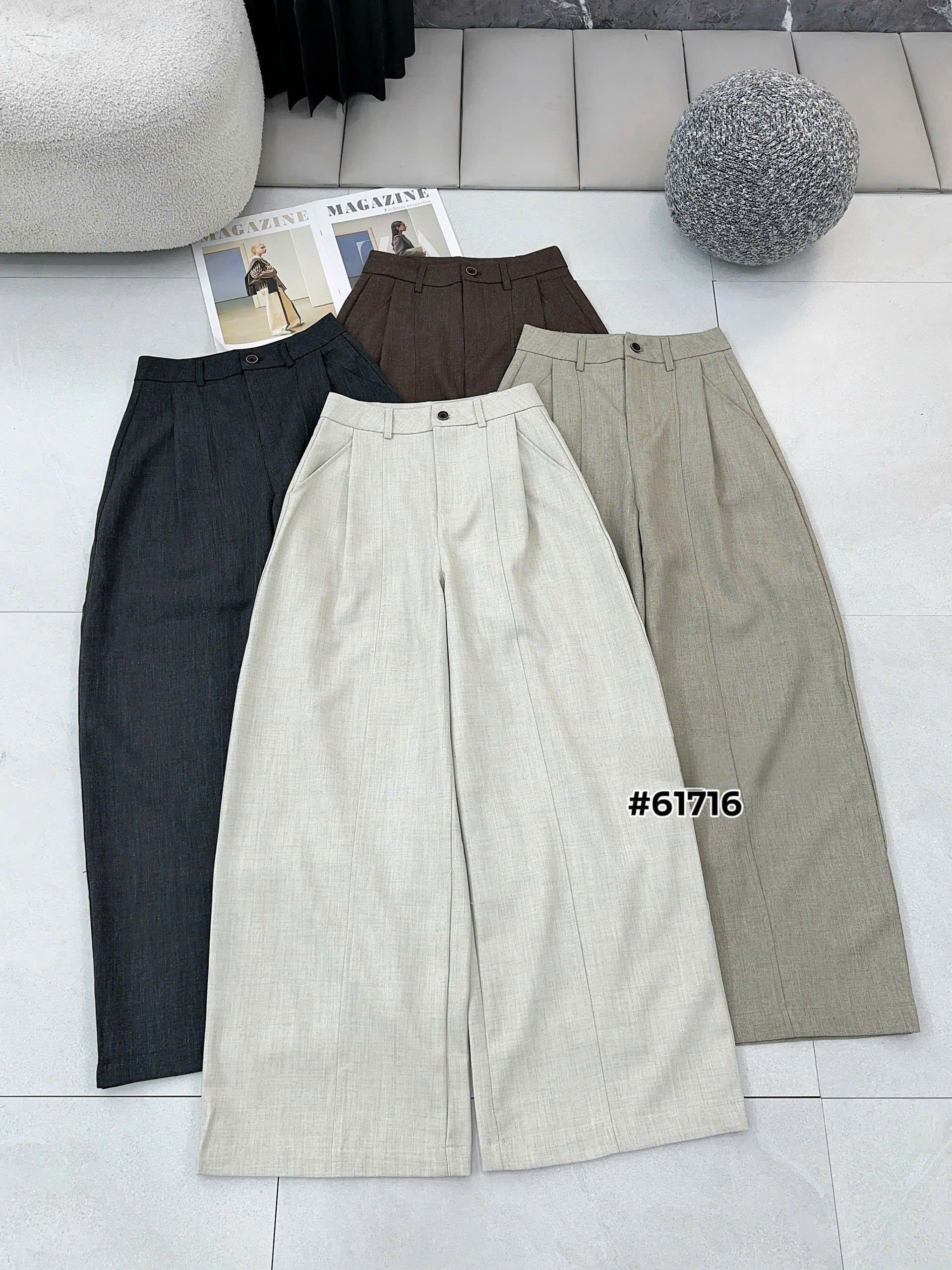 Q61716 quần vải xước dài 100