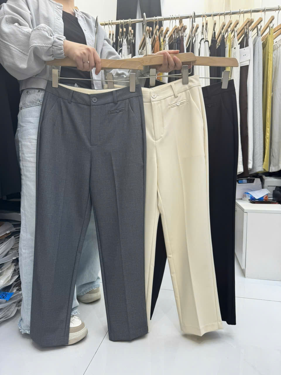 Q8333 Quần baggy túi cơi