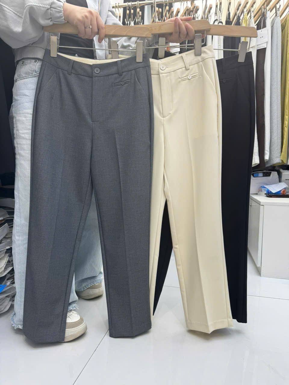Q8333 Quần baggy túi cơi