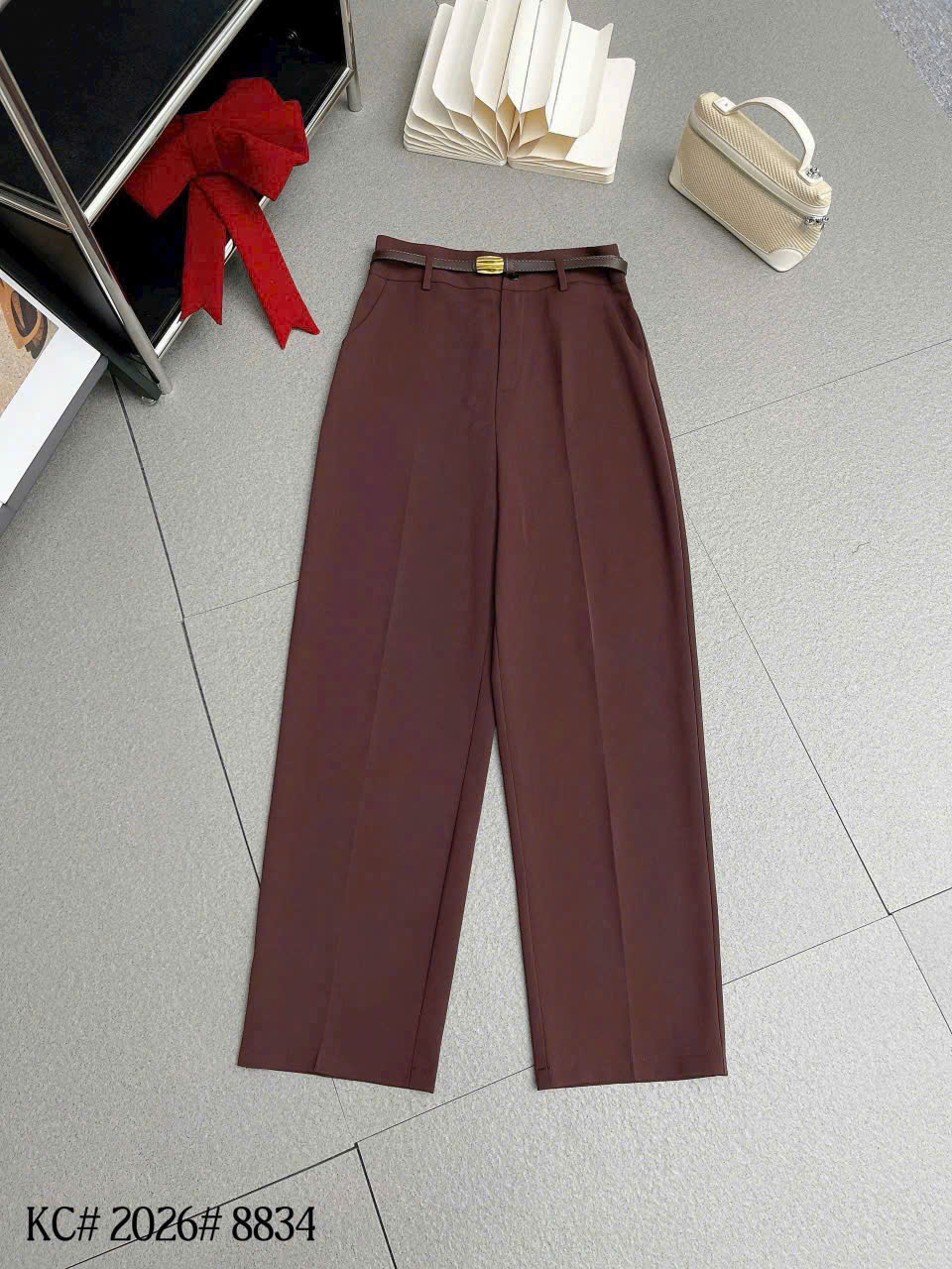 Q8834 quần đai da nhỏ
