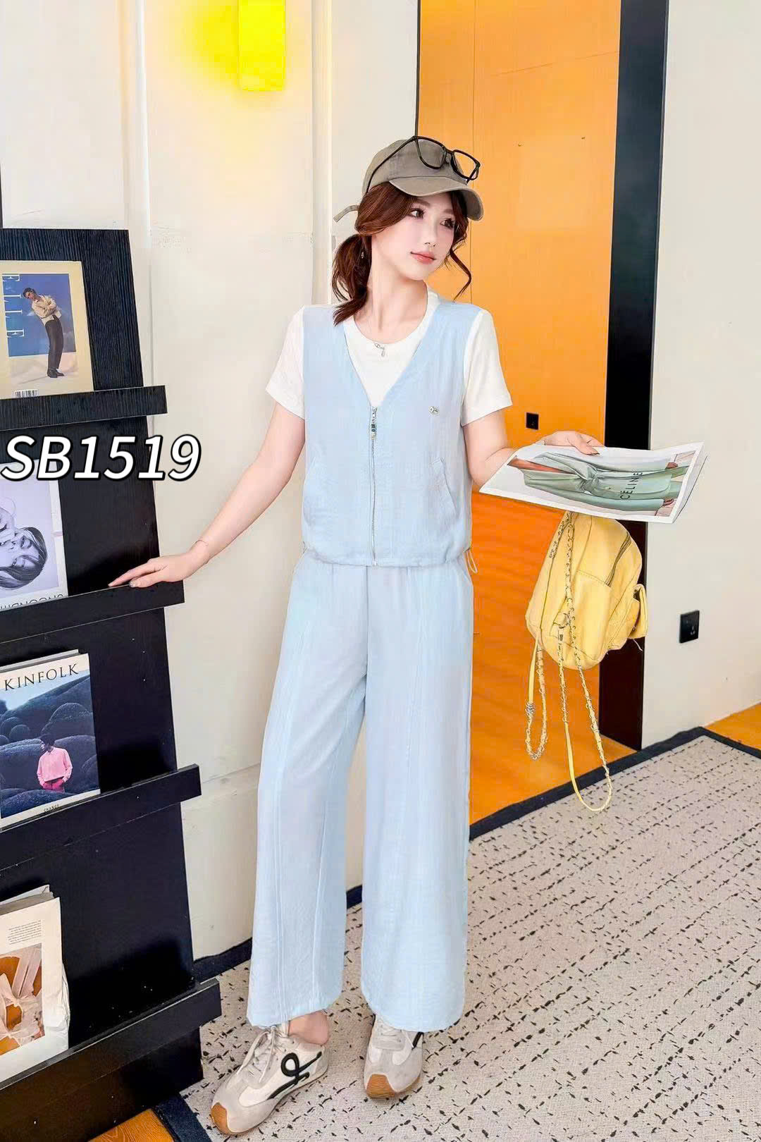 SB1519 set tag ngựa quần xuông