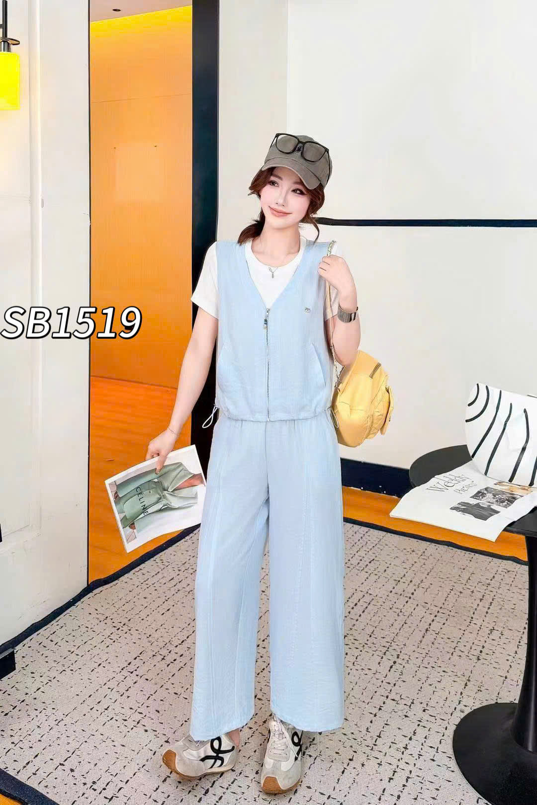 SB1519 set tag ngựa quần xuông