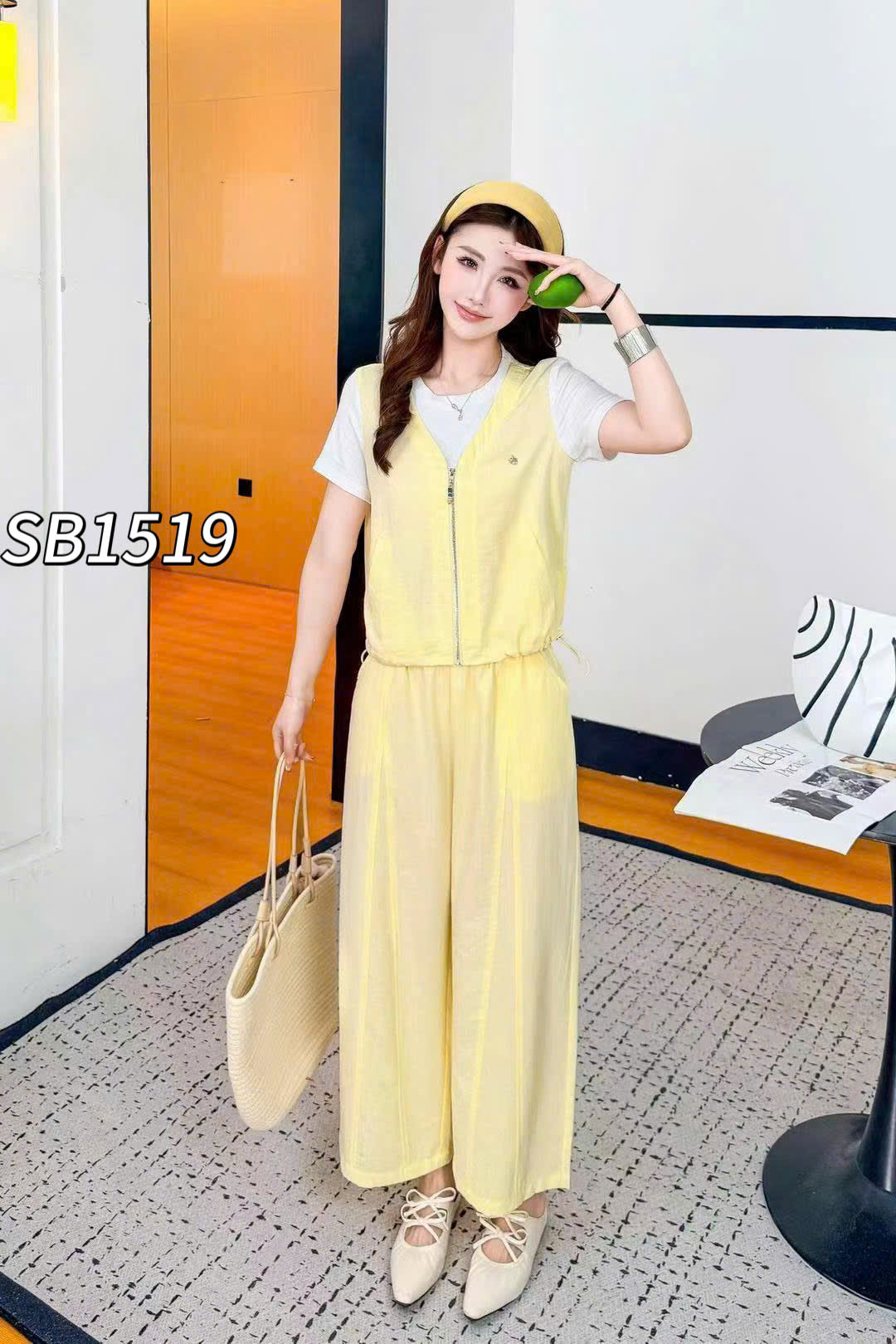 SB1519 set tag ngựa quần xuông