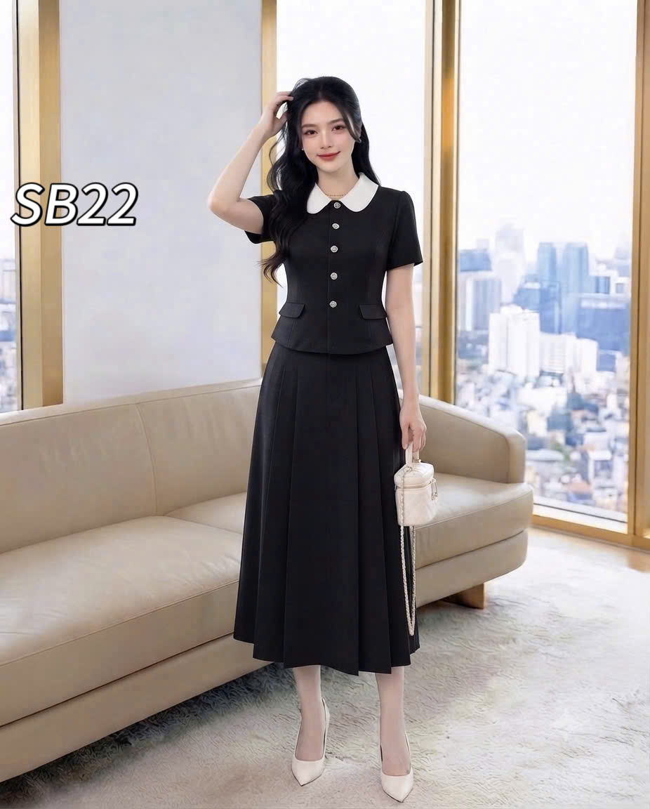 SB22 set cổ sen cv xòe